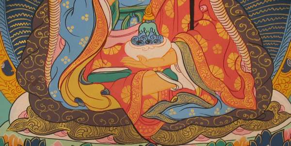 Tibetan Thangka Of Guru Rinpoche