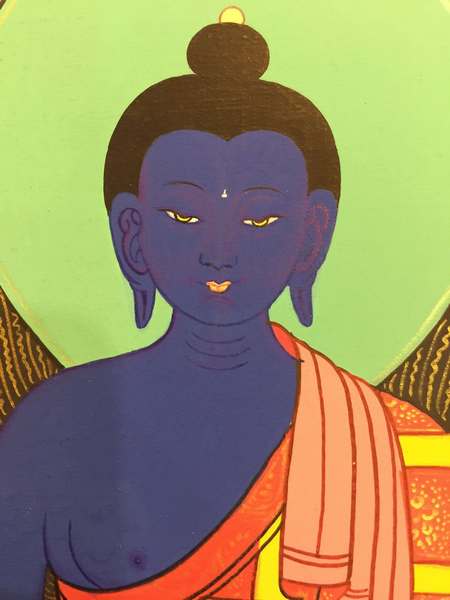 Tibetan Thangka Of Medicine Buddha