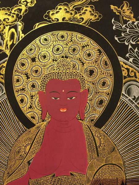 Tibetan Thangka Of Amitabha