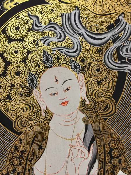 Tibetan Thangka Of Dukkar Sitatapatra - Umbrella Goddess - Dugar