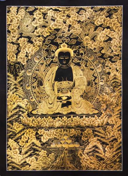 Tibetan Thangka Of Amitabha