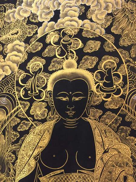 Tibetan Thangka Of Shakyamuni