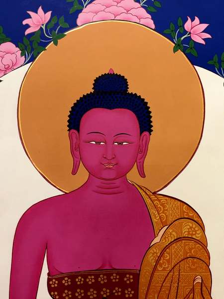 Tibetan Thangka Of Amitabha Buddha