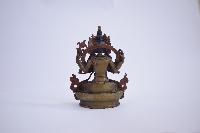 Buddhist Statue Of Avalokiteshvara, Chenrezig, [oxidized Finishing]