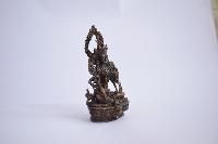 Buddhist Statue Of Green Tara, [oxidized Finishing]