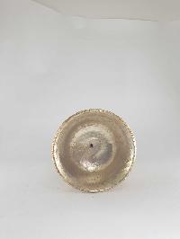 [hq], [medium Small] Copper Butter Lamp, Buddhist Ritual Items, [gold And Silver Plated]