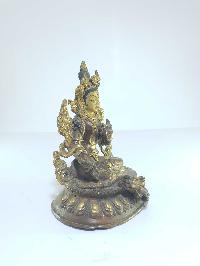 [old Stock], Tibetan Statue Of Green Tara