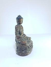 [old Stock], Super Light Weight Tibetan Statue Of Amitabha Buddha, [oxidized], Last Piece, [chocolate Oxidized], Last Piece