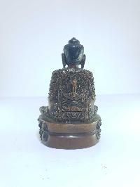 [old Stock], Super Light Weight Tibetan Statue Of Amitabha Buddha, [oxidized], Last Piece, [chocolate Oxidized], Last Piece