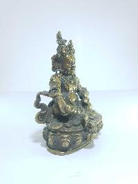 [old Stock], Tibetan Statue Of Yellow Jambhala