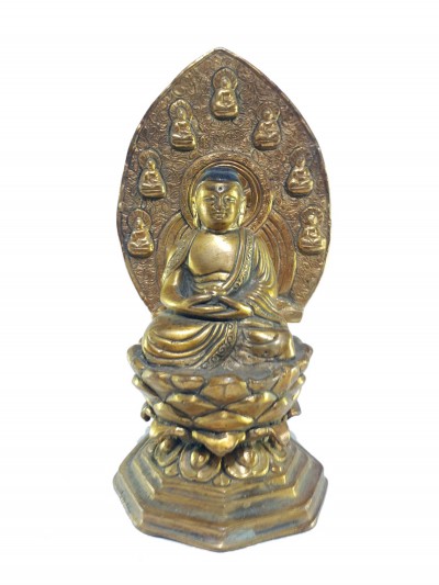 [old Stock], Tibetan Statue Of Amitabha Buddha, [full Fire Gold Plated], Last Piece