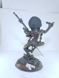 [old Stock], Tibetan Statue Of Vajravarahi - Dorje Phagmo Yogini, [chocolate Oxidized], Last Piece