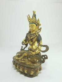 [old Stock] Statue Of Vajrasattva [partly Gold Plated], Painted Face, [last Piece]