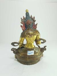 [old Stock] Statue Of Vajrasattva [partly Gold Plated], Painted Face, [last Piece]