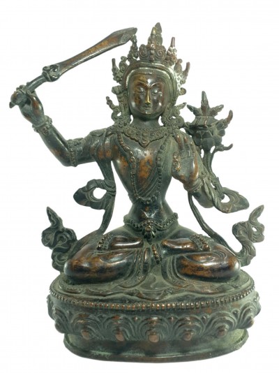 [old Stock] Statue Of Manjushri [oxidized], [last Piece]