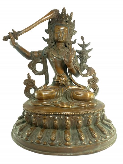 [old Stock] Statue Of Manjushri [oxidized], [last Piece]