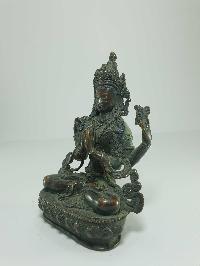 [old Stock] Statue Of Chenrezig [oxidized], [last Piece]