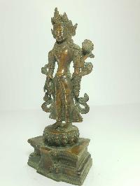 [old Stock] Statue Of Padmapani Lokeshvara [oxidized], [last Piece]