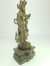 [old Stock] Statue Of Padmapani Lokeshvara [oxidized], [last Piece]