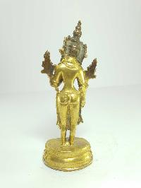 [old Stock] Statue Of Standing Green Tara [full Gold Plated], [last Piece]