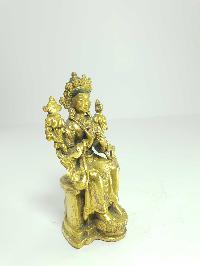 [old Stock] Statue Of Maitreya Buddha [full Gold Plated], [last Piece]