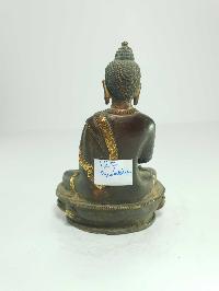 [old Stock] Statue Of Amitabha Buddha [partly Gold Plated], Antique Finishing [last Piece]