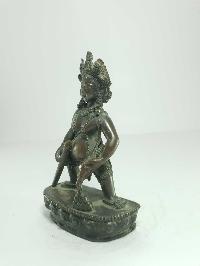 [old Stock] Statue Of Black Jambhala [oxidized], [last Piece]