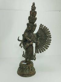 [old Stock] Statue Of Sahasrabhuja Avalokitesvara, 1000 Arms Lokeshvara [oxidized], [last Piece]