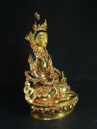 Statue Of Aparimita [full Gold Plated], [painted Face], Chepame, Amitayus