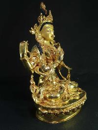 Statue Of Chenrezig [full Gold Plated], [painted Face]