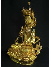 Statue Of Vajrasattva [full Fire Gold Plated], [painted Face]