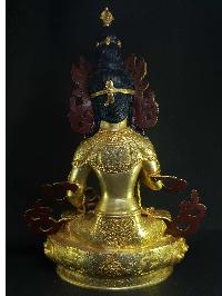 Statue Of Vajrasattva [full Fire Gold Plated], [painted Face]