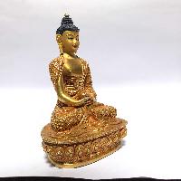 [monastery Quality] Statue Of Amitabha Buddha, [full Gold Plated], [painted Face]