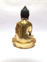 [monastery Quality] Statue Of Shakyamuni Buddha, [full Gold Plated], [painted Face]