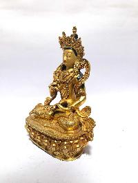 [monastery Quality] Statue Of Vajrasattva, [full Gold Plated], [painted Face]