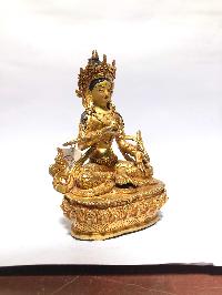 [monastery Quality] Statue Of Vajrasattva, [full Gold Plated], [painted Face]