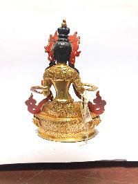 [monastery Quality] Statue Of Vajrasattva, [full Gold Plated], [painted Face]