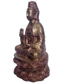 [rare Find] Statue Of Japanese Gunyin, Avalokitesvara, [glossy, Without Patina Finishing]