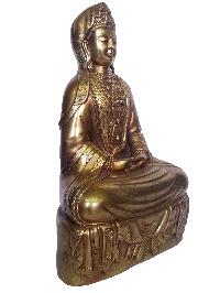 [rare Find] Japanese Style Amitabha Buddha, [full Fire Gold Plated]