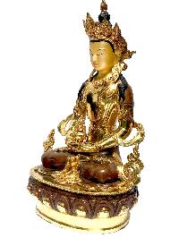 [monastery Quality] Statue Of Aparimita, Amitayus, Chepame [fire Full Gold Plated], With [painted Face]