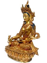 [monastery Quality] Statue Of Tara, [fire Full Gold Plated], With [painted Face]