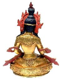 [monastery Quality] Statue Of Tara, [fire Full Gold Plated], With [painted Face]