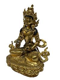 Nepali Statue Of Vajrasattva, [full Gold Plated]