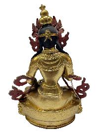 Nepali Statue Of Vajrasattva, [full Gold Plated]