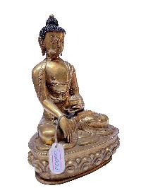 [old Stock], Nepali Statue Of Buddha, [full Gold Plated]