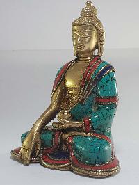 Statue Of Shakyamuni Buddha With [real Stone Setting]