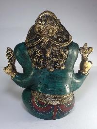 Statue Of Ganesh With [real Stone Setting], Better Work