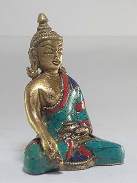 Statue Of Ratnasambhava Buddha With [real Stone Setting]