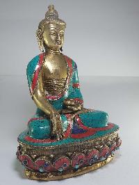 Statue Of Ratnasambhava Buddha With [real Stone Setting], Better Work