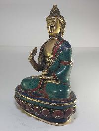 Statue Of Amoghasiddhi Buddha With [real Stone Setting], Better Work